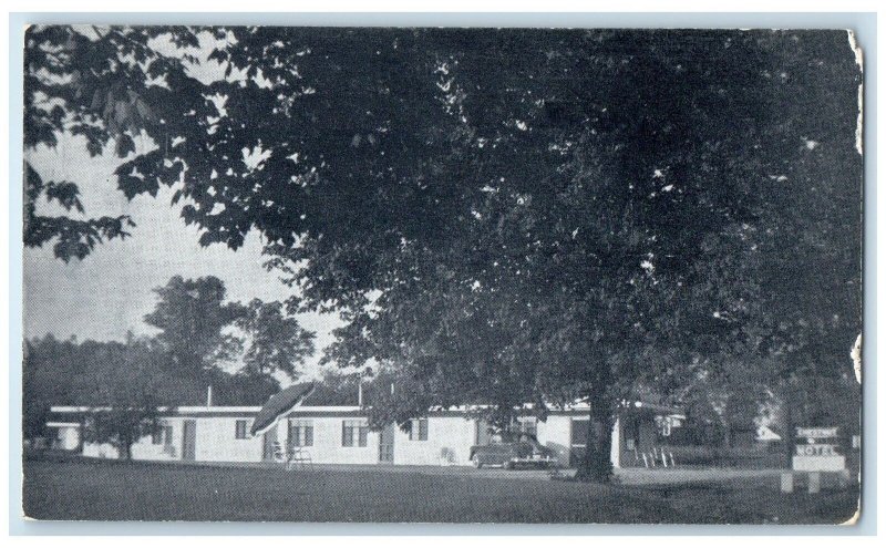 c1950 The Chestnut Motel & Restaurant Cottages Corbin Kentucky Vintage Postcard