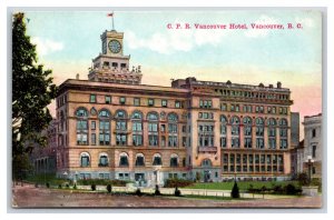 CPR Vancouver Hotel Vancouver British Columbia Canada UNP DB Postcard N22