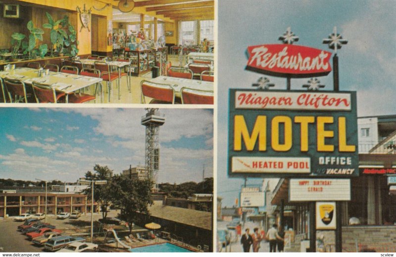 NIAGARA FALLS , Ontario, 1950-60s ; Niagara Clifton Motel