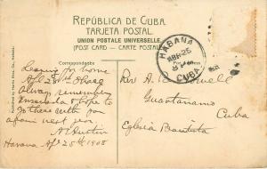 1907-1915 Printed Postcard; Avenue of Royal Palms, Havana Cuba