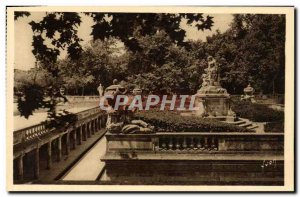 Old Postcard Nimes Fountain Gardens Roman Baths