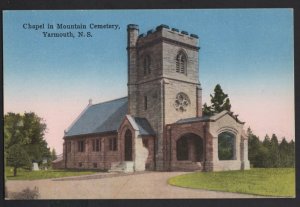 Nova Scotia YARMOUTH Chapel in Mountain Cemetery Pub by Harry McKinlay ~ DB