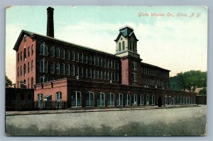 UTICA NY GLOBE WOOLEN CO. ANTIQUE POSTCARD