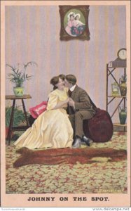 Romantic Couple On Couch Johnny On The Spot Bamforth Series 1074