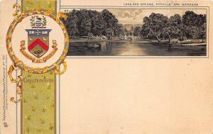 Cheltenham Lake & Bridge Heraldic Postcard Series #931 Raphael Tuck