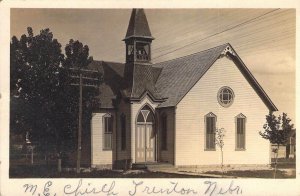 c'12, RPPC, Real Photo, M.E.Methodist Church, Trenton,, NE, MSG, Old Post Card