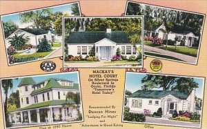 Florida Ocala MacKay's Hotel Court Silver Springs Boulevard 1949