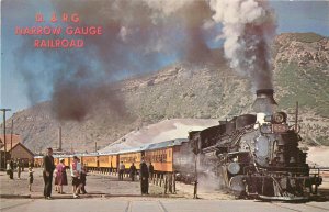Lot of 4 Vintage Postcards Denver & Rio Grande Narrow Gauge Railroad Engine Cars