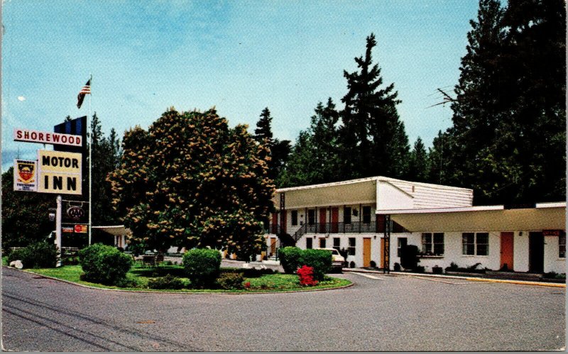 Vtg Shorewood Motor Inn Friendship Inns Bremerton Washington WA Postcard