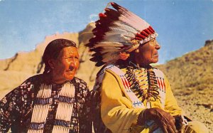 Indian chief and squaw Indian Unused 