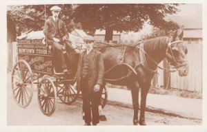 New Town 1912 Delivery Cart French Horn Lane Hatfield Herts Postcard