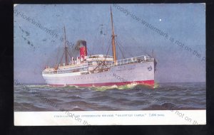 UC250 - Union Castle Liner - Grantully Castle - postcard