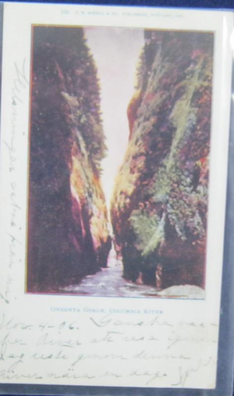 Oneonta Gorge Columbia River Oregon 1905