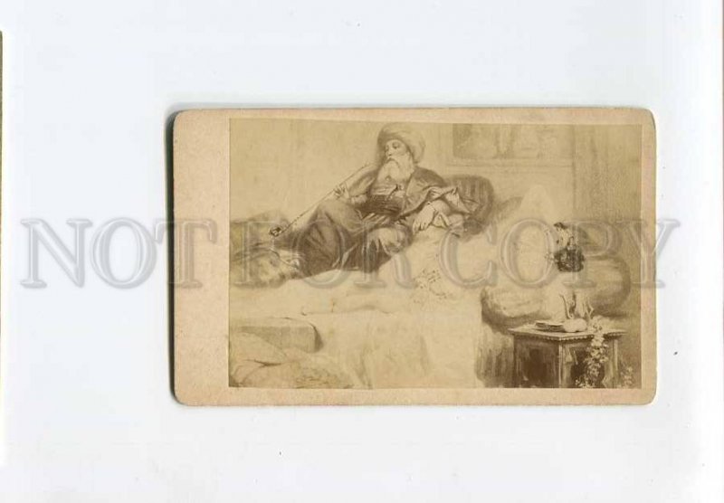 3072268 Semi-NUDE HAREM OPIUM Belly Dancer GUERARD Cabinet Card