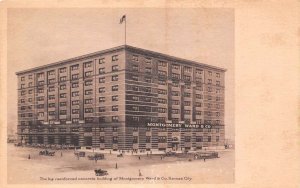 Kansas City Missouri Montgomery Ward & Co., Sepia Tone Lithograph PC U9785