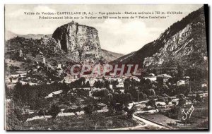 Old Postcard Vallee du Verdon Castellane Vue Generale summer resort