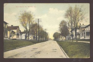 MERCER PENNSYLVANIA ELM ST. RESIDENCE STREET SCENE VINTAGE POSTCARD