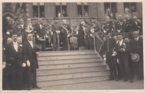 Mons Belgium military event dated 6 July 1924 real photo postcard prince Leopold
