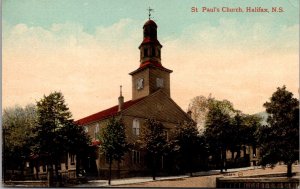 St. Paul's Church, Halifax Nova Scotia Vintage Postcard Q77