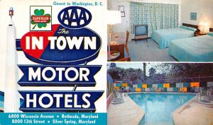 Silver Spring, Maryland, The In Town Motor Hotels, AA367-3