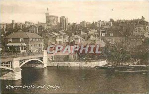 Postcard Old Windsor Castle and Bridge