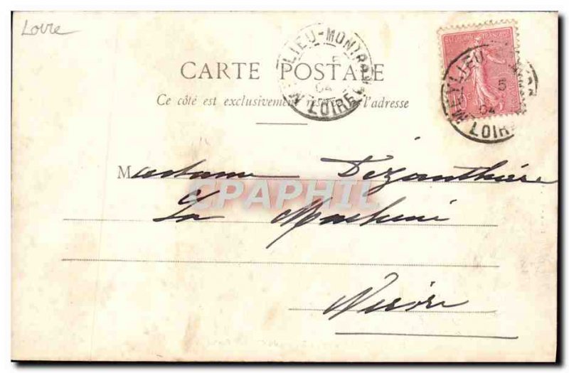 Postcard Ancient Ruins Montrond feudal Du Chateau