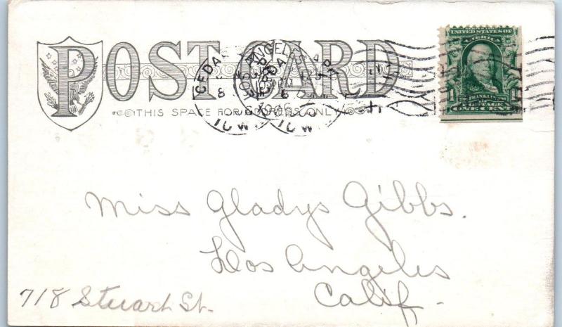 CORALVILLE, IA Iowa   CORALVILLE  DAM   1906  near Iowa City  Postcard