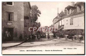 Jura Mouchard Touriste- Route Postale Strasbourg-card Old Car TOP