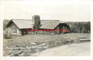 IA, Indianola, Iowa, RPPC, Aquabi State Park, Picnic Shelter, Photo No 5581