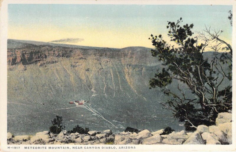 Fred Harvey, H-1917, Det.Pub.Meteorite Mtn, Canyon Diablo, AZ Old Postcard