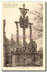 Cleden Poher Old Postcard Curious Calvary