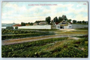 Cedar Rapids Iowa Postcard Alamo Park General View Building 1910 Vintage Antique