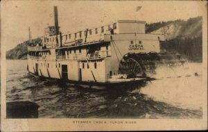 Victoria British Columbia BC Steamer Casca Steamboat Vintage RPPC PC