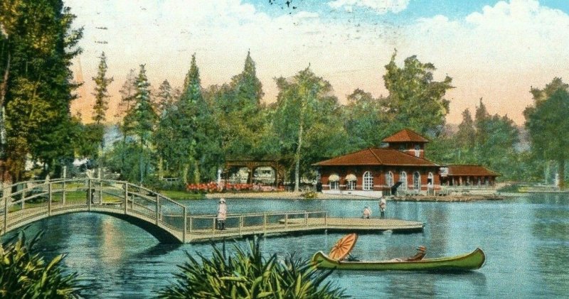 Postcard Early View of Lincoln Park in Los Angeles, CA.      R7