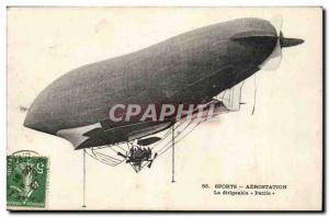 Postcard Old Airship Sports ballooning Homeland Zeppelin Airship