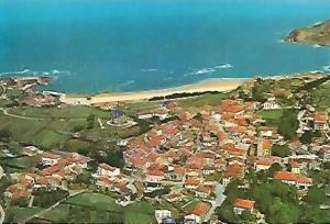 POSTAL 55699: COMILLAS. Vista aerea