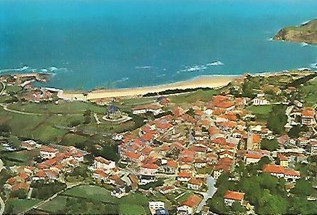 POSTAL 55699: COMILLAS. Vista aerea