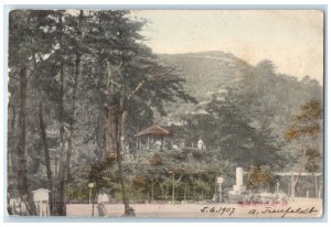 1907 The Recreation Ground Suwayama Kobe Japan Posted Antique Postcard