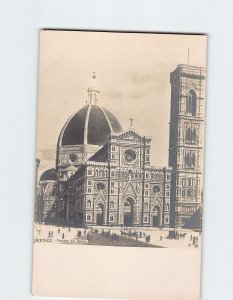 Postcard Facciata del Duomo Florence Italy