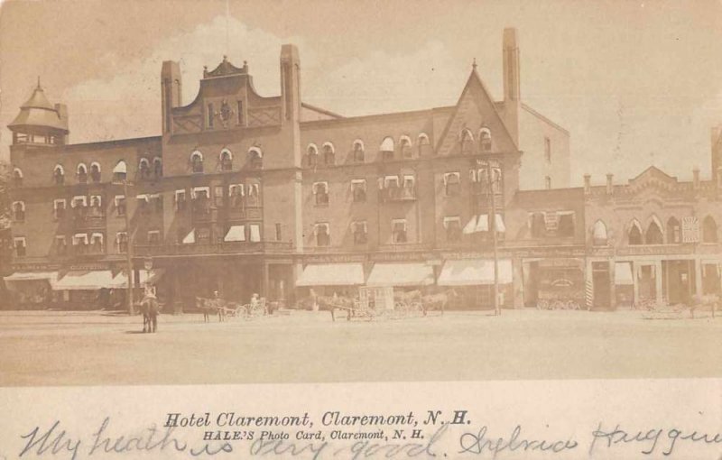 Claremont New Hampshire Hotel Claremont Real Photo Vintage Postcard JF686995