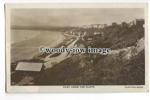 tq0130 - Yorks - General View across to Filey Town, from the Cliffs - Postcard
