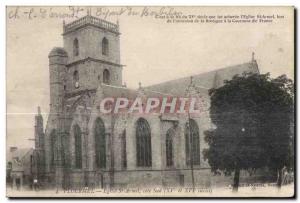 Postcard Ploermel Old Church St Armel south coast (XV and XVI centuries)