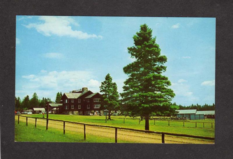 ME Sky Lodge Motel Moose River Maine Near Jackman Postcard