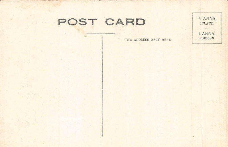 A008 India Jaipur Amber City panoramic view vintage postcard