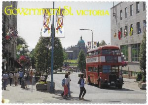 Double Decker Bus Government Street Victoria B C Canada  4 by 6