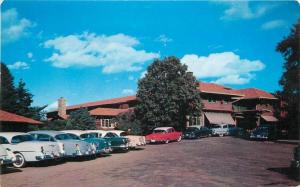 Brainerd Minnesota Breezy Point Lodge Entrance Main Lodge 1956 Postcard 11862