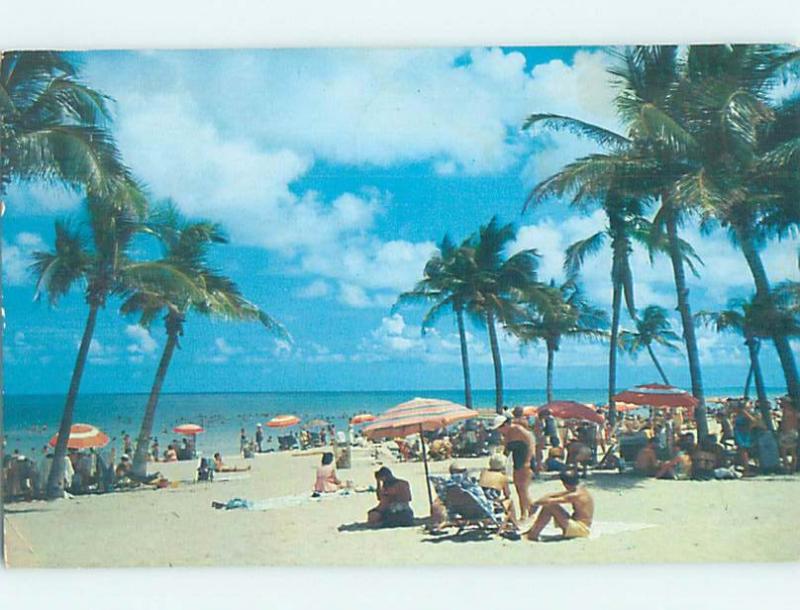 1970's BEACH SCENE Miami Jacksonville Tampa Fort Myers Laurderdale FL G6168