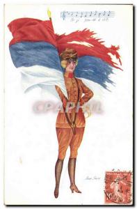 Old Postcard Fantasy Illustrator Woman Russia Russia