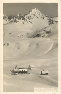 Mountaineering Austria photo postcard St. Christoph Arlberg Winter 1924