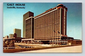 Louisville Kentucky Galt House Riverfront Hotel Streetview DB Postcard 